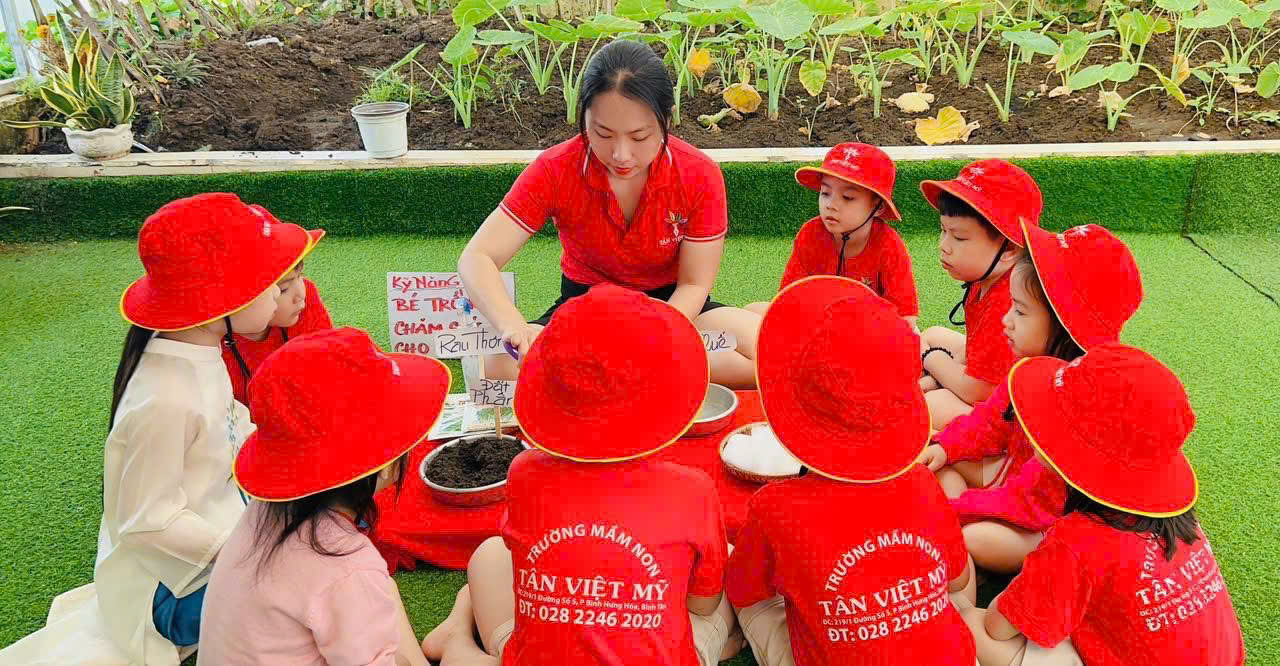 Học sinh trường Mầm Non Tân Việt Mỹ